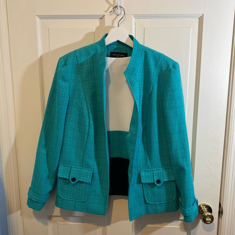 Perceptions Petite Suit Top and Jacket 12P